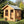 Load image into Gallery viewer, chalet summer house side view with plants
